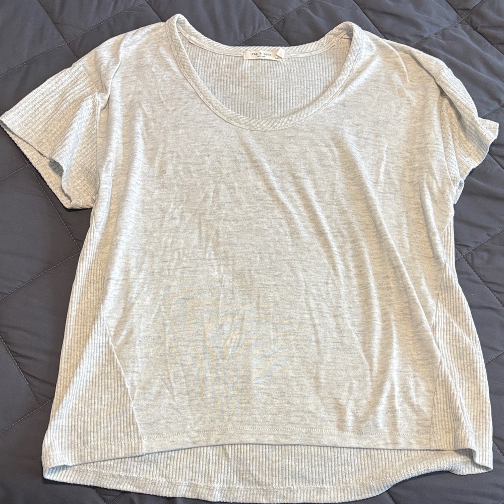 rag & bone Scoop Neck Short Sleeve Tee
